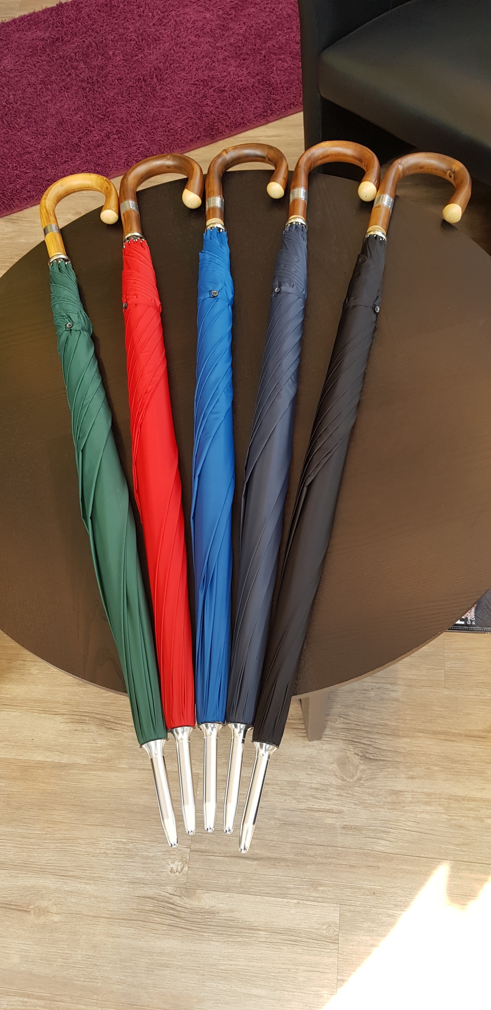 Brigg-Schirme: green, red, french navy, navy, black