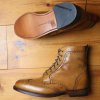 Allen Edmonds Dalton - Business Stiefel - Seitenansicht und Ledersohle