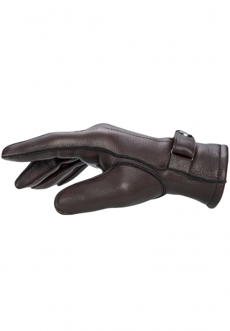 Pearlwood Handschuh Henry Hirschleder dunkelbraun Seitenansicht