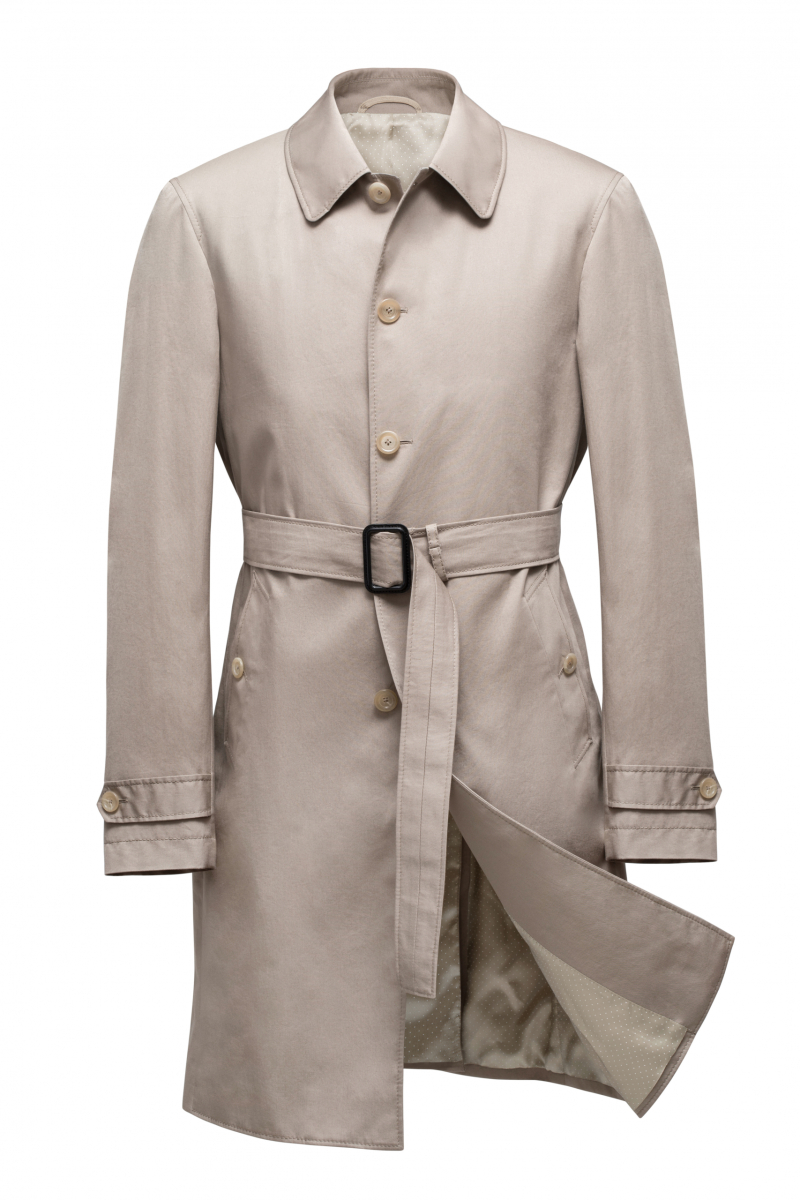 Rain Coat weißer rain coat mit Gürtel