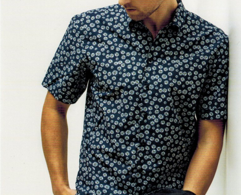 Shirt-Druckmuster Druckmuster-Maßhemd für einen cool-legeren, aber perfekt passenden Look