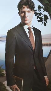 dunkelgrau-flannell-kreide Business Formal - dunkelgrauer Flannellanzug mit