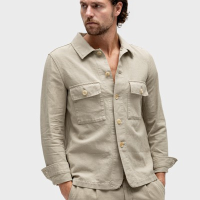 Core-baumwolle Shacket aus Baumwolle