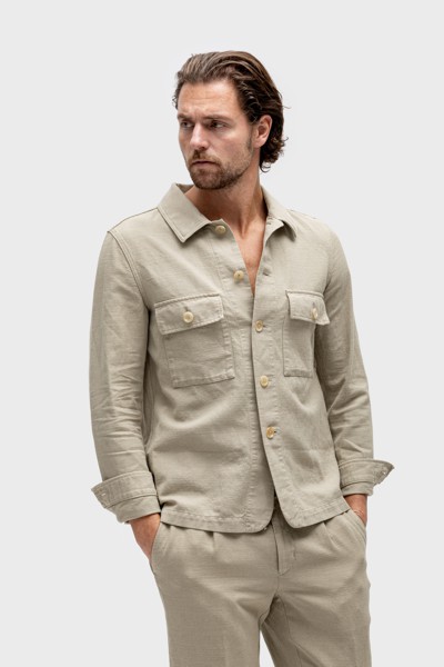 Core-baumwolle Shacket aus Baumwolle