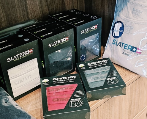 Boxershorts von Slater und Garage aus Bambus und Öko-Baumwolle